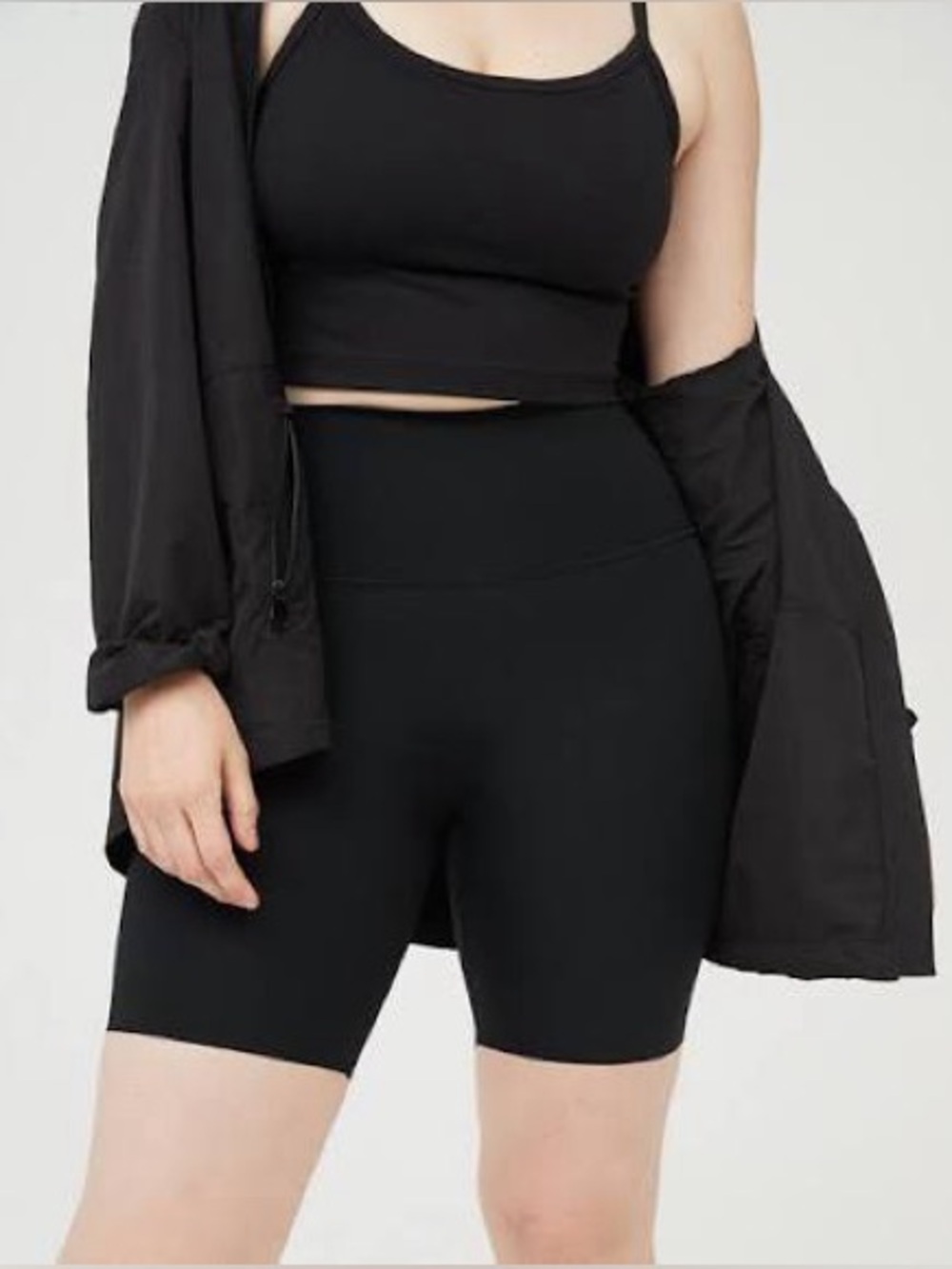 OFFLINE by Aerie Goals High Rise 7” Bike Shorts Black Small